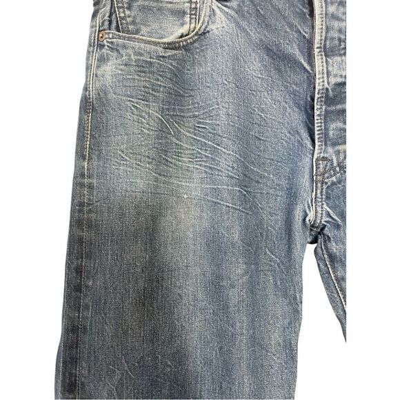 Vintage Levi's 501 Blue Straight Leg Jeans - Picture 8 of 9